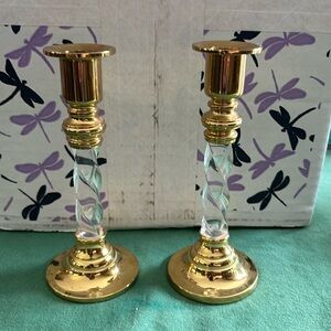Partylite 6.5” candlestick pair